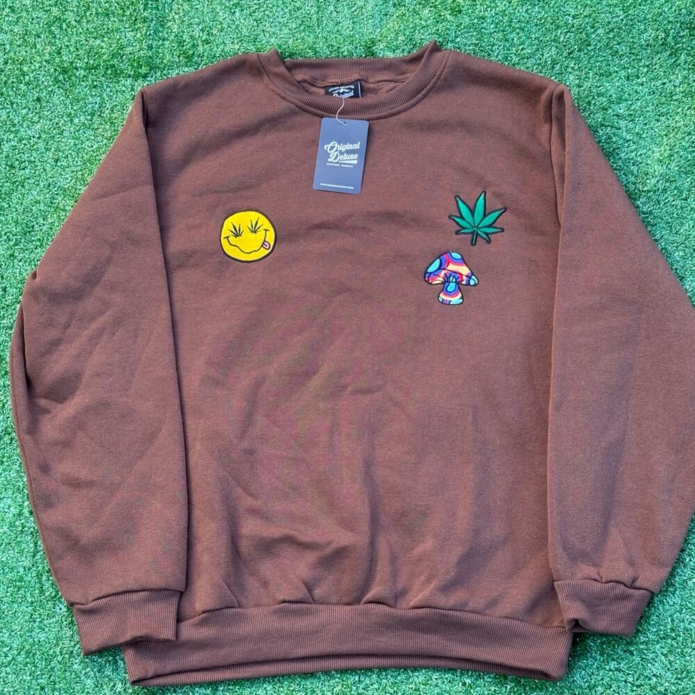 Original Deluxe Registered Garments Psychedelic Brown Sweatshirt